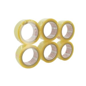 Akrilik Koli Bandı – Şeffaf & Kahverengi - Akrilik Bantlar görseli